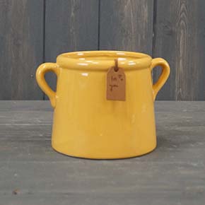 Burnt Yellow Pot (10cm) detail page